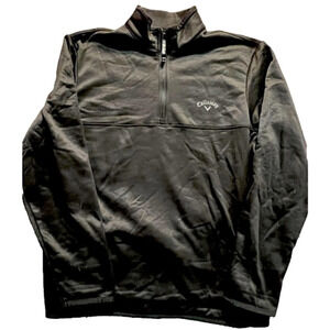 CALLAWAY Black Golf Outdoor Sports 1/4 Zip Fleece for Young Man/Teen, Size Small
